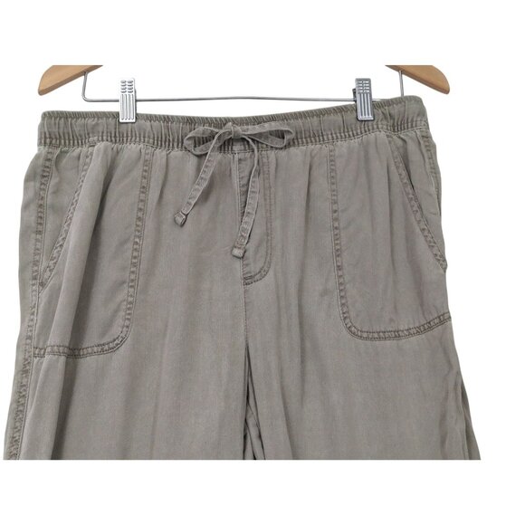 C&C California Cargo Jogger Pants Women L Green Minimalist Travel Elastic Wasit - Picture 4 of 13